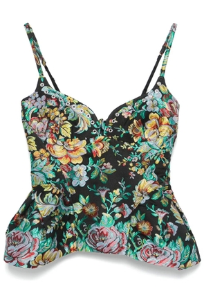 Marques'Almeida brocade corset-style top - Black
