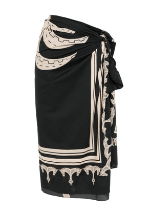 Johanna Ortiz Ancestral Palm pareo - Black