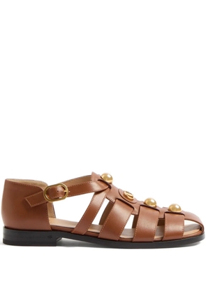 Valentino Garavani VLogo Signature fisherman sandals - Brown
