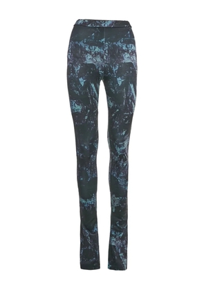 Off-White Pre-Owned abstract-print leggings - Black