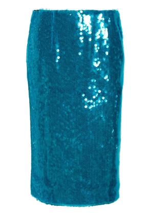 16Arlington Delta sequinned midi skirt - Blue
