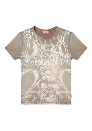 Diesel T-Uncuties-Long-R6 T-shirt - Neutrals