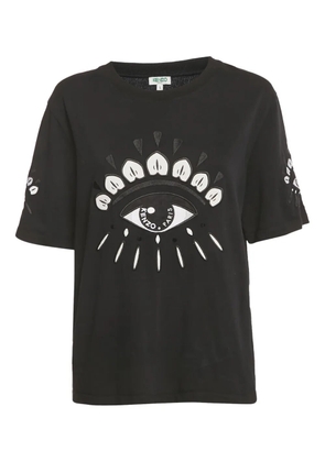 Kenzo Pre-Owned eye-motif cotton T-shirt - Black