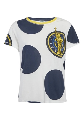 Kenzo Pre-Owned graphic polka-dot T-shirt - White