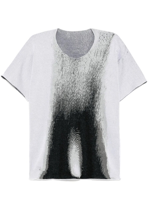 Label Under Construction graphic-print T-shirt - Grey