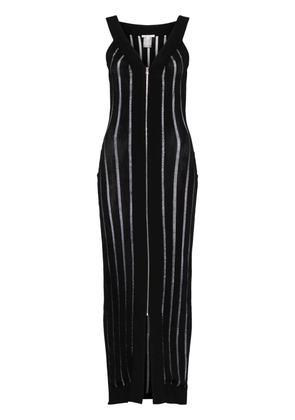 Nensi Dojaka ribbed-knit maxi dress - Black
