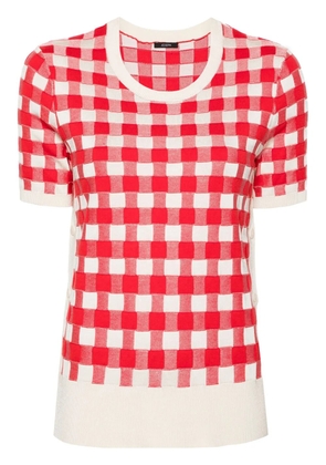 JOSEPH Vichy checked jumper - Neutrals