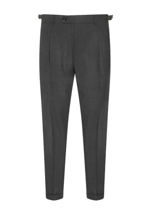Berwich pleated belt-loop trousers - Grey