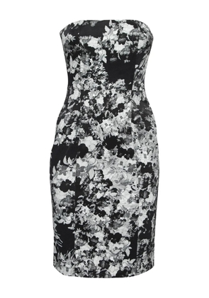 ERDEM floral-print midi dress - Black