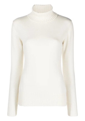 Malo roll-neck cashmere jumper - White