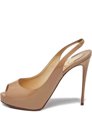 Christian Louboutin Pre-Owned peep-toe pumps - Neutrals