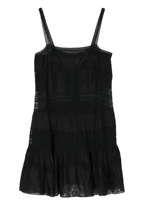 ZIMMERMANN Halliday lace-trim minidress - Black