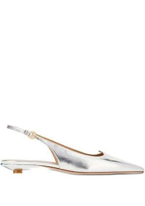 A.Bocca leather ballerina shoes - Silver