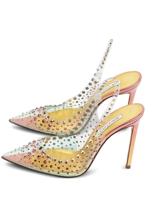 Aquazzura crystal pumps - White
