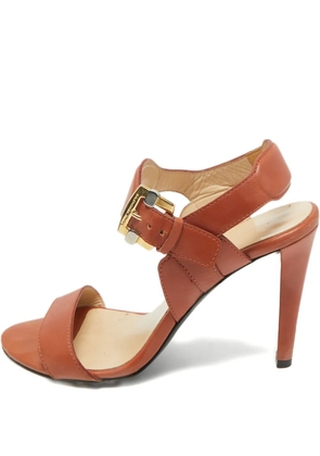 Balenciaga Pre-Owned leather ankle-strap sandals - Brown