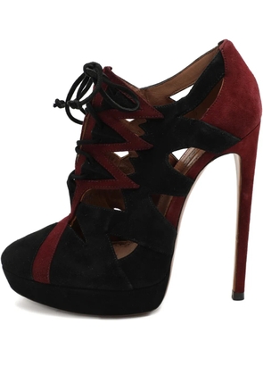 Alaïa Pre-Owned cut-out platform pumps - Black