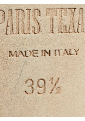 Paris Texas Hollywood crystal mules - White