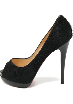 Christian Louboutin Pre-Owned peep-toe platform sandals - Black