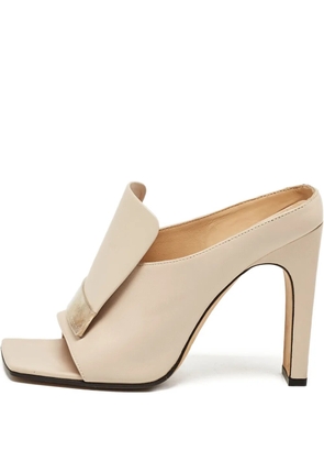 Sergio Rossi Vintage pre-owned 105mm leather sandals - Neutrals