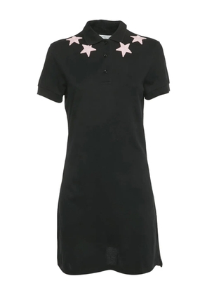 Givenchy Pre-Owned star-appliqués polo-collar dress - Black