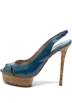 Le Silla 2023 150mm platform sandals - Blue