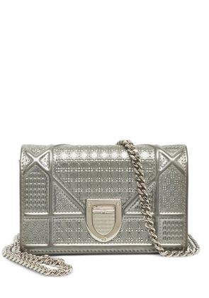 Christian Dior Pre-Owned baby Diorama leather cross body bag - Silver