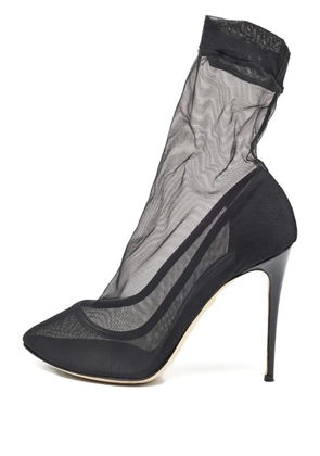 Dolce & Gabbana Pre-Owned 105mm tulle boots - Black