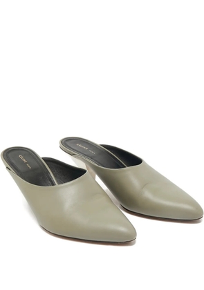 Celine Pre-Owned pointed-toe leather mules - Grey