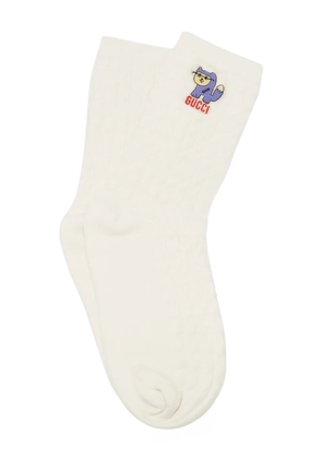 Gucci Pre-Owned Treccina socks - White