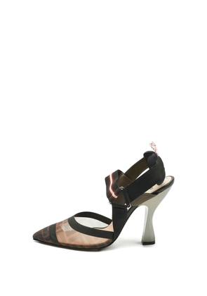 Fendi Pre-Owned Colibri canvas pointed-toe pumps - Black