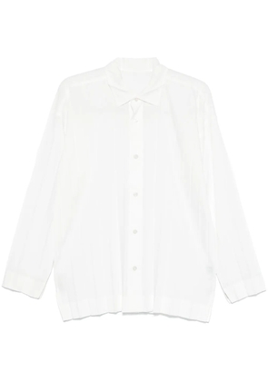 Homme Plissé Issey Miyake pleated shirt - White