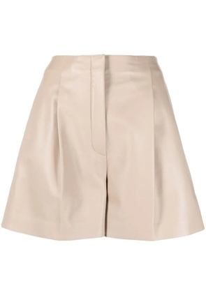FENDI high-waisted A-line shorts - Neutrals