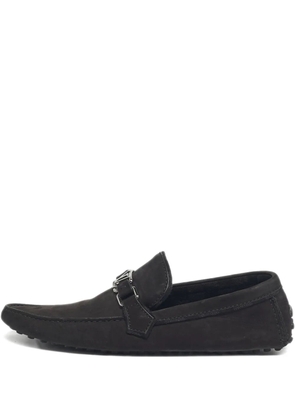Louis Vuitton Pre-Owned Monte Carlo leather loafers - Black