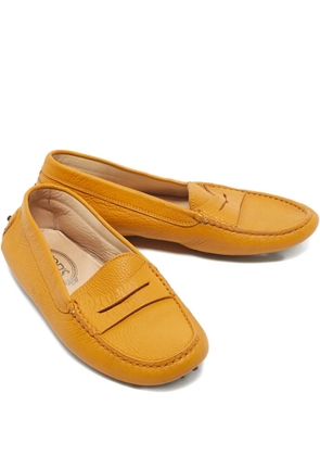 Tod's leather loafers - Yellow