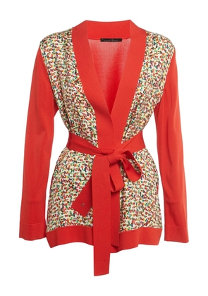Carolina Herrera Vintage printed cardigan - Red