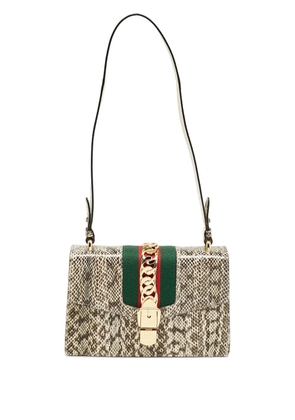 Gucci Pre-Owned snakeskin Sylvie bag - Neutrals