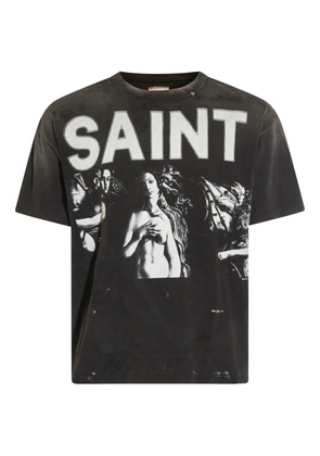 SAINT MXXXXXX graphic-print T-shirt - Black