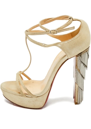 Christian Louboutin Pre-Owned ankle-strap sandals - Neutrals