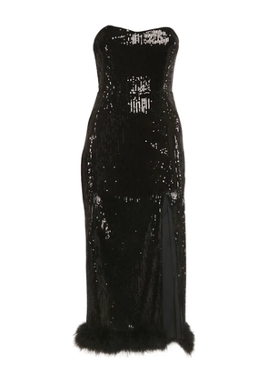 NBD sequin strapless dress - Black