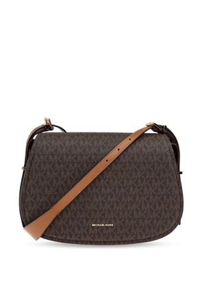 Michael Michael Kors monogram shoulder bag - Brown