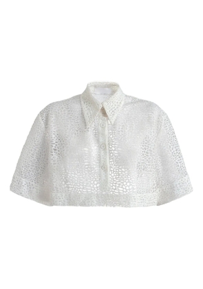 RXQUETTE Crumbled Cropped shirt - White