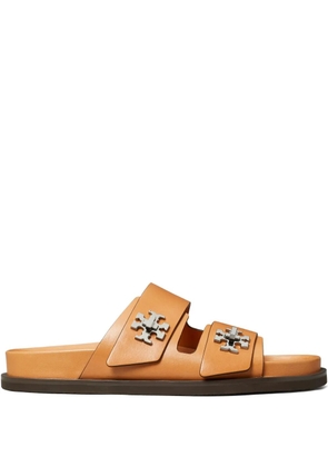 Tory Burch slip-on embellished sandals - Brown