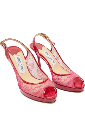 Jimmy Choo Pre-Owned Nova slingback sandals - Pink