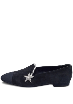 CHANEL Pre-Owned star-motif loafers - Black