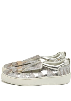 Sergio Rossi Vintage Blair glitter sneakers - Silver
