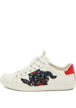 Gucci Pre-Owned Ace leather sneakers - White