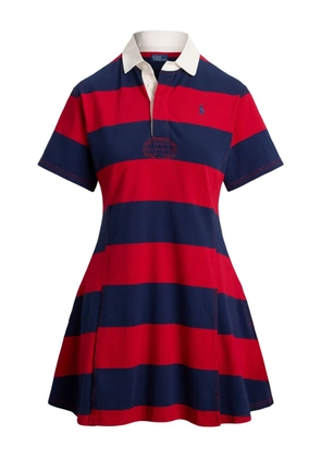 Polo Ralph Lauren striped-pattern mini dress - Red