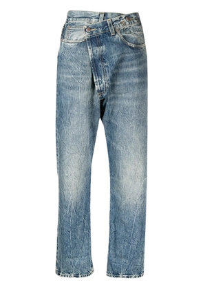 R13 crossover high-rise jeans - Blue