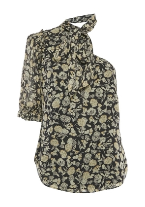 Polo Ralph Lauren floral-print one-shoulder top - Black