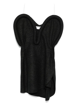 Victoria Beckham 3D detail mini dress - Grey